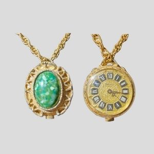 ✨ Vintage 70s wind-up Swiss watch pendant